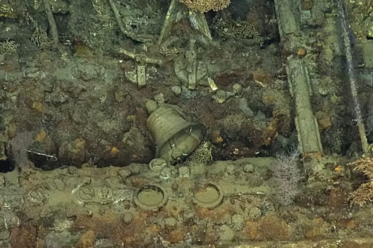 USS DeHaven: encuentran pieza clave de un barco estadounidense hundido durante la Segunda Guerra Mundial