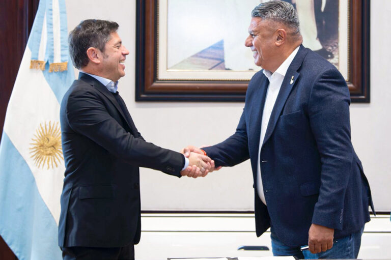 Chiqui Tapia respaldó a Kicillof: “Vamos a seguir trabajando en proyectos que unan el fútbol”