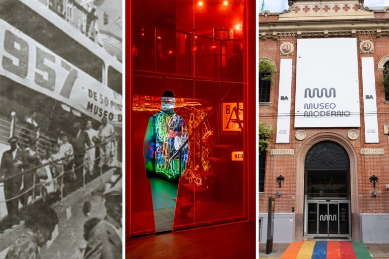 Fachada del Museo de Arte Moderno de Buenos Aires ubicado en el barrio de San Telmo.