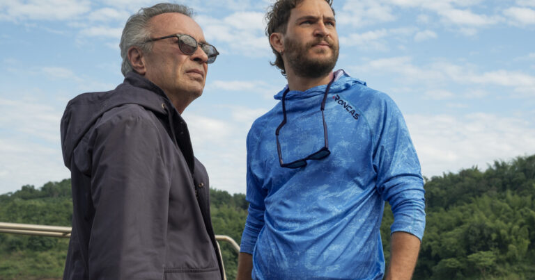 Poster o escena de la película 'El último gigante' con Oscar Martínez y Matías Mayer.