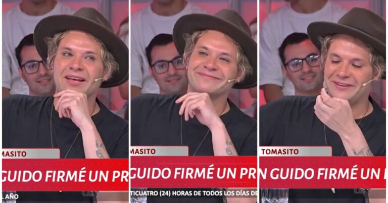 Tomasito Süller en una entrevista televisiva hablando sobre su divorcio