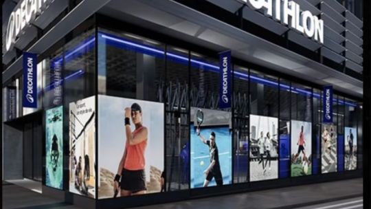 Fachada de una tienda Decathlon en Argentina