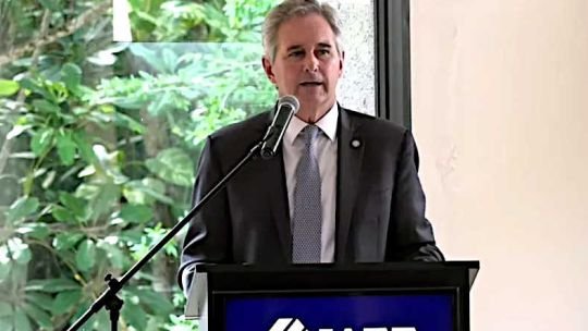 Canciller Pablo Quirno habla en la Convención del IAEF