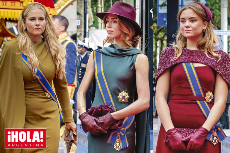 Las princesas Amalia, Alexia y Ariane junto a los reyes Guillermo Alejandro y Máxima durante el Prinsjesdag 2026