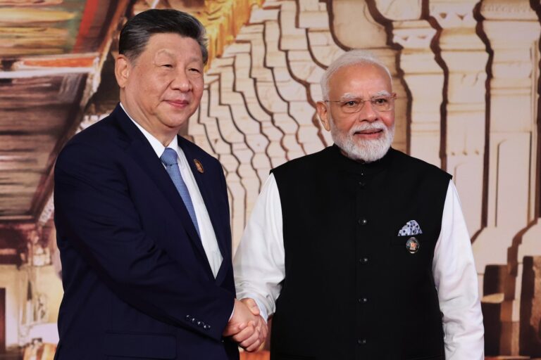 Líderes de los Brics durante la cumbre en Nueva Delhi