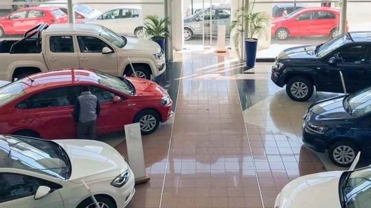 Fachada de una concesionaria de automóviles en Argentina