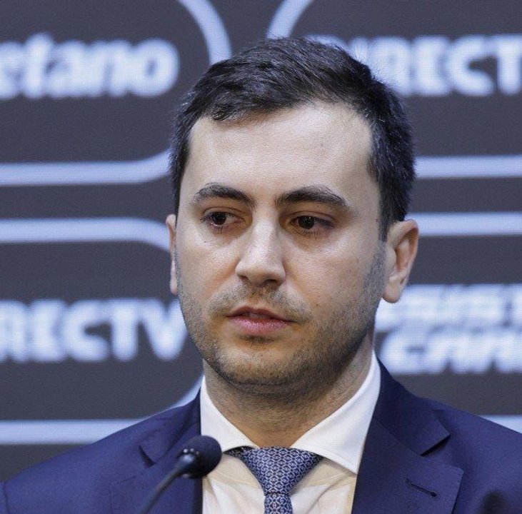 Stefano Di Carlo, presidente de River, en rueda de prensa